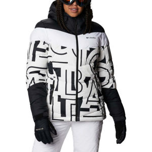 Columbia ABBOTT PEAK INSULATED JACKET Dámská zateplená lyžařská bunda, Bílá,Černá, velikost XS
