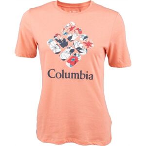 Columbia BLUEBIRD DAY RELAXED CREW NECK Dámské tričko, lososová, velikost XS