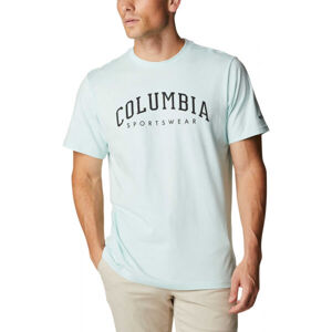 Columbia CSC SEASONAL LOGO TEE Pánské tričko s krátkým rukávem, Světle modrá,Černá, velikost XXL