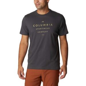 Columbia CSC SEASONAL LOGO TEE Pánské tričko s krátkým rukávem, tmavě šedá, veľkosť XL