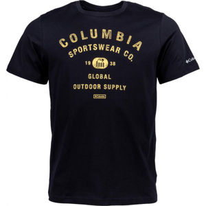 Columbia M PATH LAKE GRAPHIC TEE Pánské triko, Černá,Zlatá, velikost M