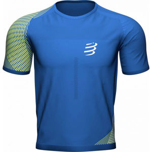 Compressport PERFORMANCE SS TSHIRT M Pánské běžecké triko, modrá, velikost XL
