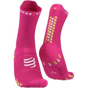 Compressport Běžecké ponožky Běžecké ponožky, růžová, velikost T3