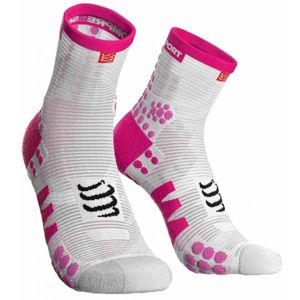 Compressport RACE V3.0 RUN HI světle růžová T2 - Běžecké ponožky
