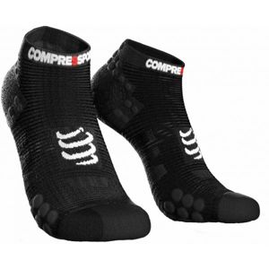 Compressport RACE V3.0 RUN LO Běžecké ponožky, Černá,Bílá, velikost T3