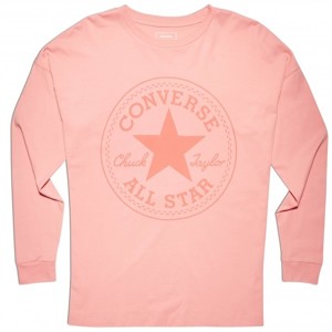 Converse CORE CP LONG SLEEVE TEE růžová L - Dámské triko s dlouhým rukávem