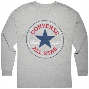 Converse CORE CP LONG SLEEVE TEE šedá S - Dámské triko s dlouhým rukávem