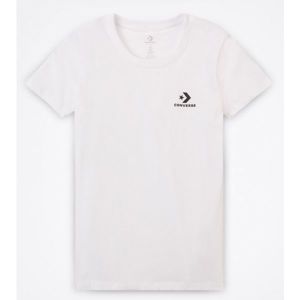 Converse STAR CHEVRON SMALL CHEST LOGO TEE Dámské triko, bílá, velikost S