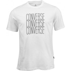 Converse LOGO REMIX TEE bílá XL - Pánské tričko