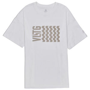 Converse VLTG OVERSIZED SHORT SLEEVE T-SHIRT bílá S - Dámské tričko