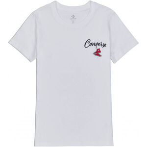 Converse WOMENS HANGIN OUT CLASSIC TEE Dámské tričko, Bílá,Černá,Červená, velikost M