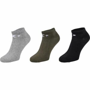 Converse BASIC MEN LOW CUT 3PP Pánské ponožky, černá, velikost 43-46