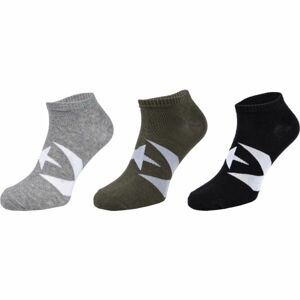 Converse MENS BOOM STAR CHEVRON 3PP  Pánské ponožky, černá, veľkosť 39-42