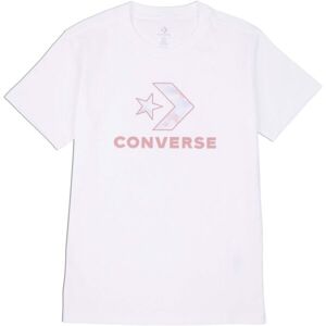 Converse SEASONAL STAR CHEVRON SS TEE Dámské tričko, bílá, velikost M