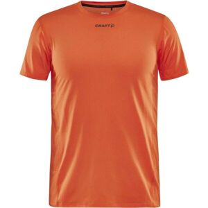 Craft ADV ESSENCE SS TEE M Pánské funkční triko, oranžová, velikost M