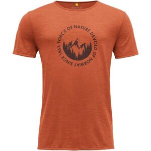 Devold LEIRA MAN TEE Pánské triko, oranžová, velikost 2XL