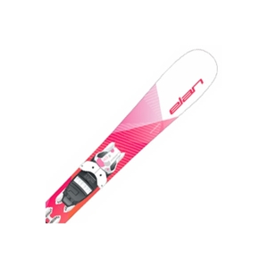 Elan LIL STYLE QS + EL 7.5 Dětská sjezdová lyže, růžová, velikost 140