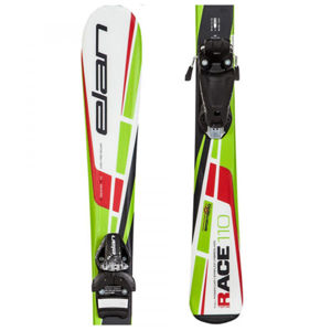 Elan RACE PRO SPORT + EL4.5 90 cm Dětské sjezdové lyže, bílá, veľkosť 90