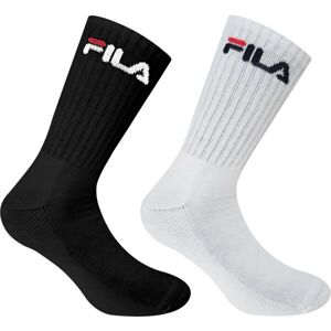 Fila NORMAL PLAIN HALF TERRY 2 PCS Sportovní ponožky, černá, velikost 35/38