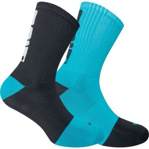Fila SPORT UNISEX 2P Sportovní ponožky UNISEX, Tyrkysová,Černá, velikost 43-46