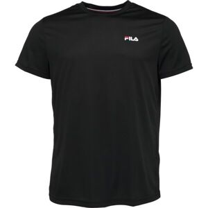 Fila T-SHIRT LOGO SMALL Pánské triko, černá, velikost XXL