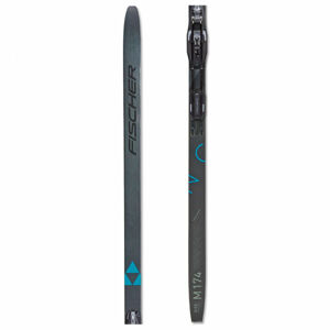 Fischer TWIN SKIN CRUISER EF + CONTROL STEP Běžecké lyže s mohérovými pásy, tmavě šedá, velikost XL