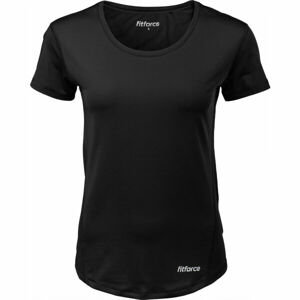 Fitforce MARATEA Dámské fitness triko, Černá,Bílá, velikost XS