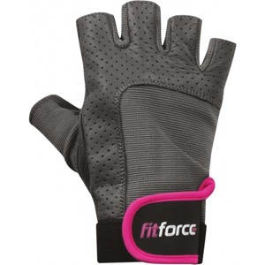 Fitforce PFR01 Fitness rukavice, Šedá, velikost M