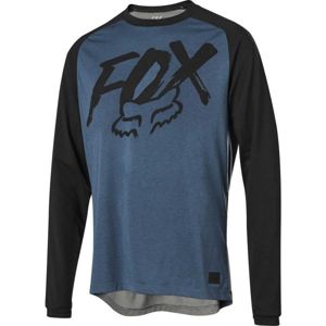 Fox RANGER DRI-RELEASE LS JRSY modrá M - Pánský dres na kolo