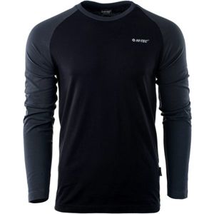 Hi-Tec PURO LS Pánské triko s dlouhým rukávem, černá, velikost