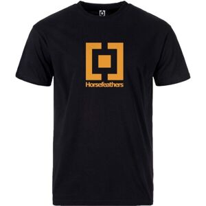 Horsefeathers BASE T-SHIRT Pánské tričko, černá, velikost M/L
