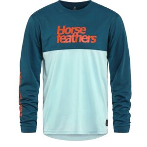 Horsefeathers FURY Pánské cyklistické tričko, světle modrá, velikost