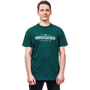 Horsefeathers MELWILL SS T-SHIRT Pánské tričko, tmavě zelená, velikost S