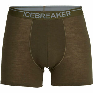 Icebreaker ANATOMICA BOXERES Pánské boxerky, tmavě zelená, velikost XL
