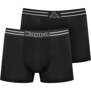 Kappa LOGO ZEN 2PACK Pánské boxerky, Černá, velikost L