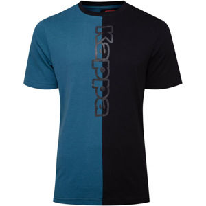 Kappa LOGO BOCK Pánské triko, Černá,Modrá, velikost XL