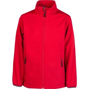 Kensis RORI JR Chlapecká softshellová bunda, červená, velikost 116-122