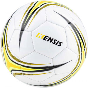 Kensis STAR Fotbalový míč, Bílá,Černá,Žlutá, velikost 5