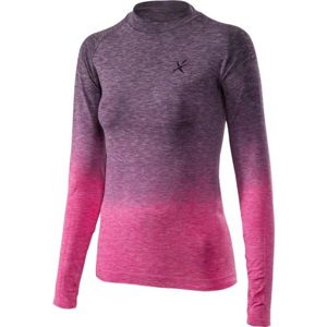 Klimatex ADELIN růžová XL - Dámské bezešvé termo triko s dlouhým rukávem