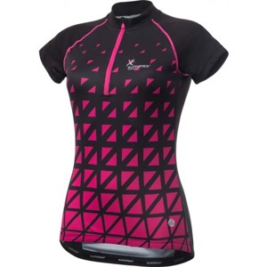 Klimatex ALBINA Dámský cyklistický dres, Černá,Růžová, velikost S