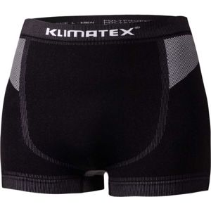 Klimatex AMIL černá S - Pánské bezešvé boxerky s krátkou nohavičkou