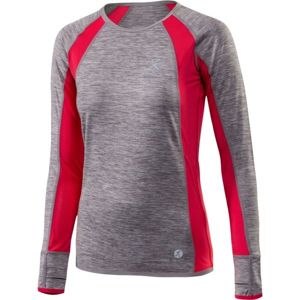 Klimatex DR DORINA šedá XL - Dámské běžecké tričko s dlouhým rukávem