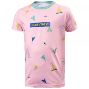 Klimatex ELILO Dětské triko, Růžová,Tyrkysová,Žlutá, velikost 134