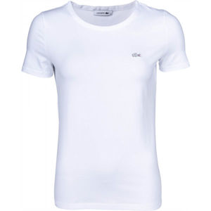 Lacoste ZERO NECK SS T-SHIRT bílá M - Dámské tričko