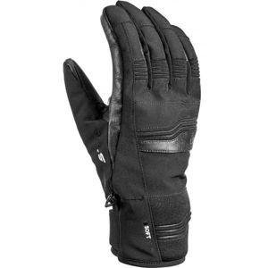 Leki CERRO S Unisexové lyžařské rukavice, černá, veľkosť 10