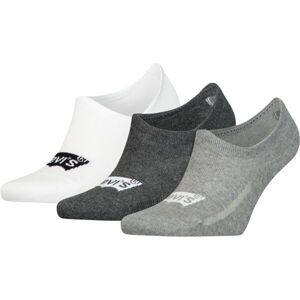 Levi's HIGH CUT BATWING LOGO 3P Unisexové ponožky, šedá, veľkosť 43/46
