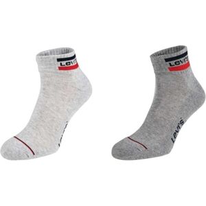 Levi's® MID CUT SPRTWR LOGO 2P Ponožky, šedá, velikost