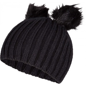 Lewro LILIEN černá 8-11 - Dívčí pletená čepice