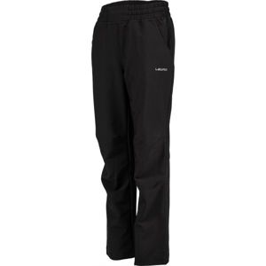 Lewro PERSIS černá 164-170 - Dětské softshellové kalhoty