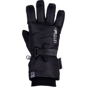 Lewro PRIMO Dětské lyžařské rukavice, černá, velikost 4-7